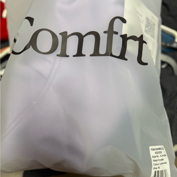 Comfort Collection Pastel Edit Lavender medium Hoodie - Picture 4 of 5